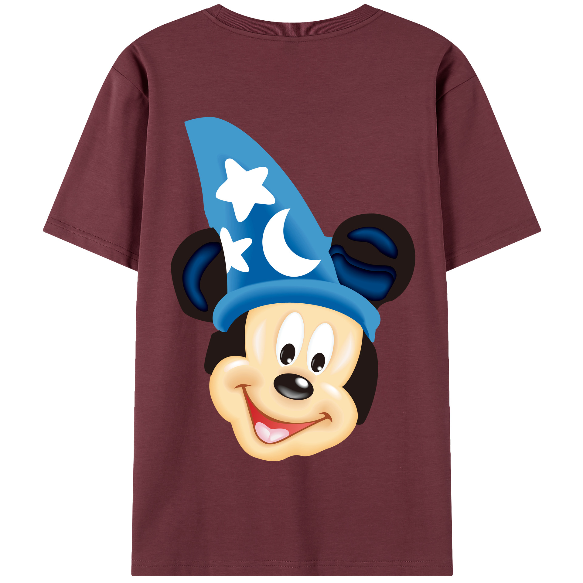 （画像用） ミッキーマウス Mickey Mouse 綿100％半袖Tシャツ（背面プリント）